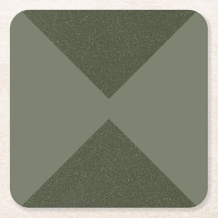 Moss Green Dual-Triangle-Party - Paper Untersetzer