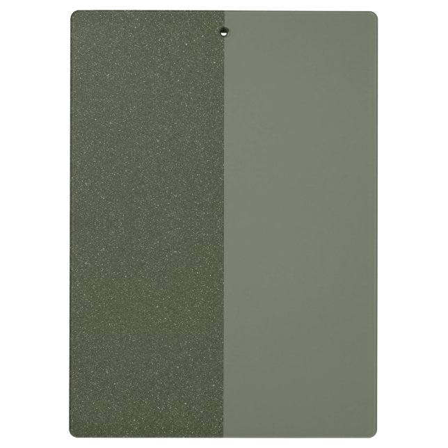 Moss Green Duo Clipboard - Glitzer & Matte Klemmbrett (Rückseite)