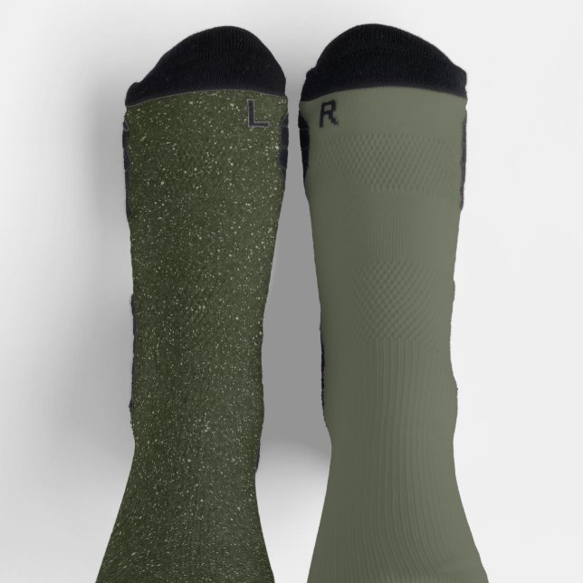 Moss Green Duo Crew Socken - Männer individuell an (Oben)