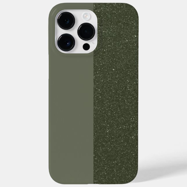 Moss Green Duo Texture iPhone 14 Pro Max Fall Case-Mate iPhone Hülle (Rückseite)