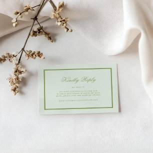 Moss Green Estate Online-RSVP-Karte Begleitkarte