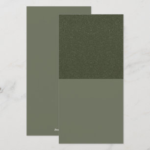 Moss Green Flat Holiday Card - Texturierte obere L Feiertagskarte