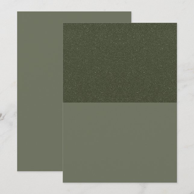 Moss Green Flat Programm für den halben Glitzer -  (Vorne/Hinten)
