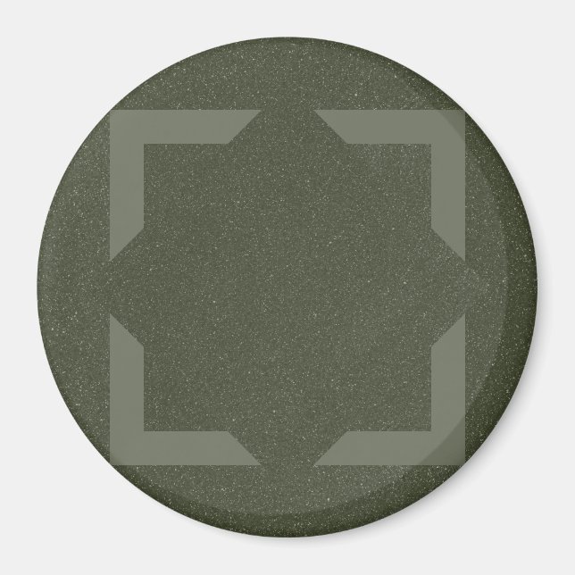 Moss Green Frame Arrow Magnet (Vorne)