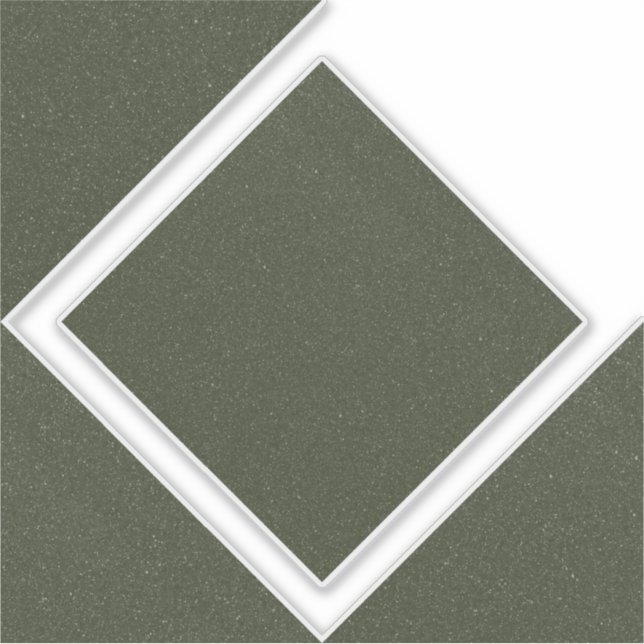 Moss Green Hollow Diamond Vinyl Sticker (Vorderseite)