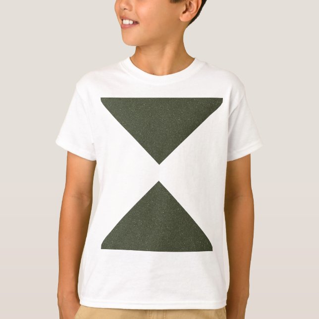 Moss Green Hourglass Triangle T-Shirt - T - Shirt (Vorderseite)