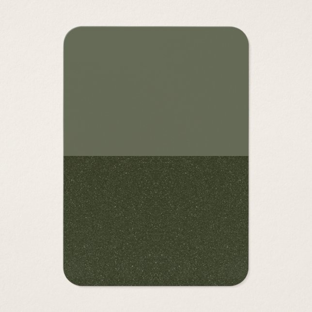 Moss Green Matte & Textured Bulk Visitenkarten (Vorderseite)