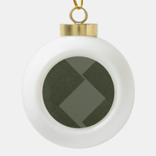 Moss Green Minimalistisch Holiday Ornament