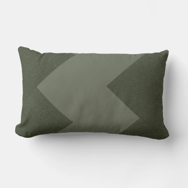 Moss Green Modern Throw Kissen (Vorderseite)