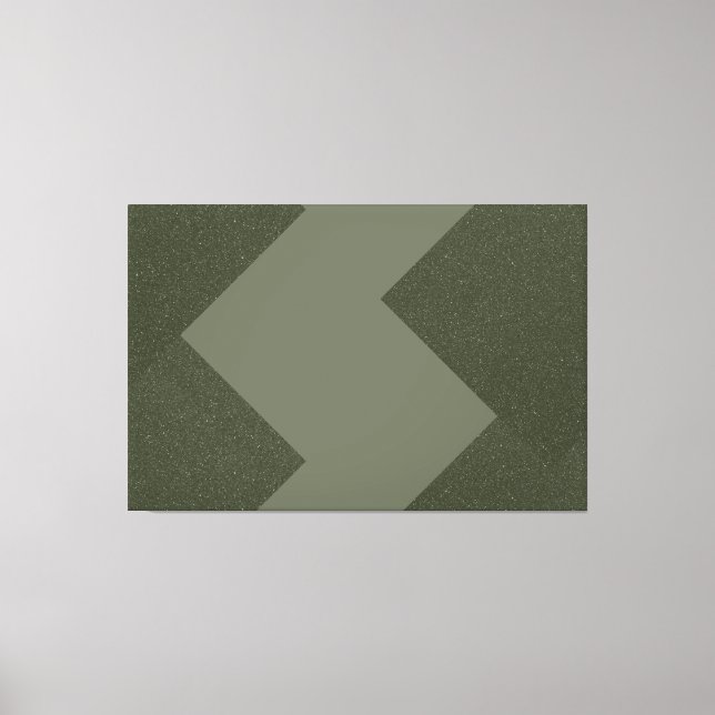 Moss Green Moderne Leinwand Art (Vorderseite)