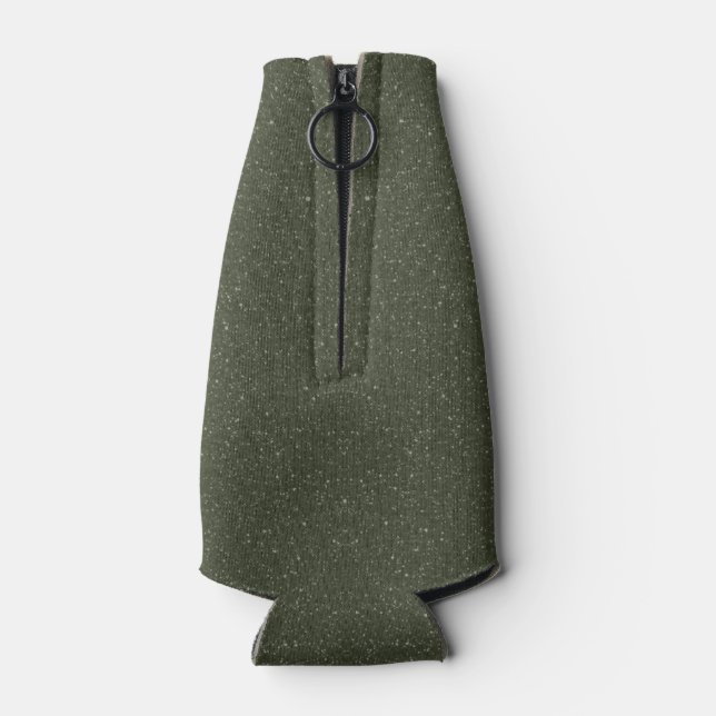 Moss Green Noise Effect Flasche Cooler - Anpassen Flaschenkühler (Rückseite)