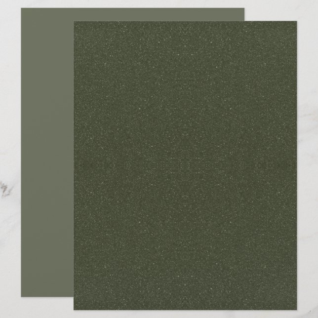 Moss Green Noise Effect Letterhead - individuell e Briefbogen (Vorne/Hinten)