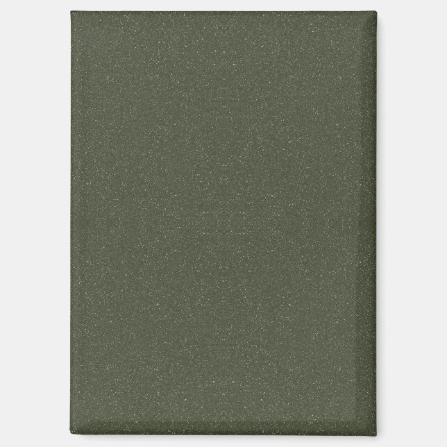 Moss Green Noise Textur Custom Magnet (Vorderseite)