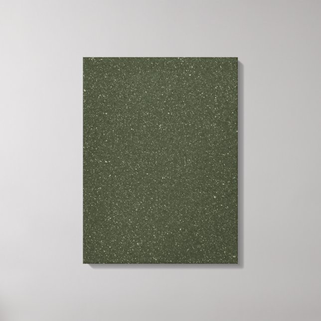 Moss Green Noise Textur Stretched Canvas Print Leinwanddruck (Vorderseite)
