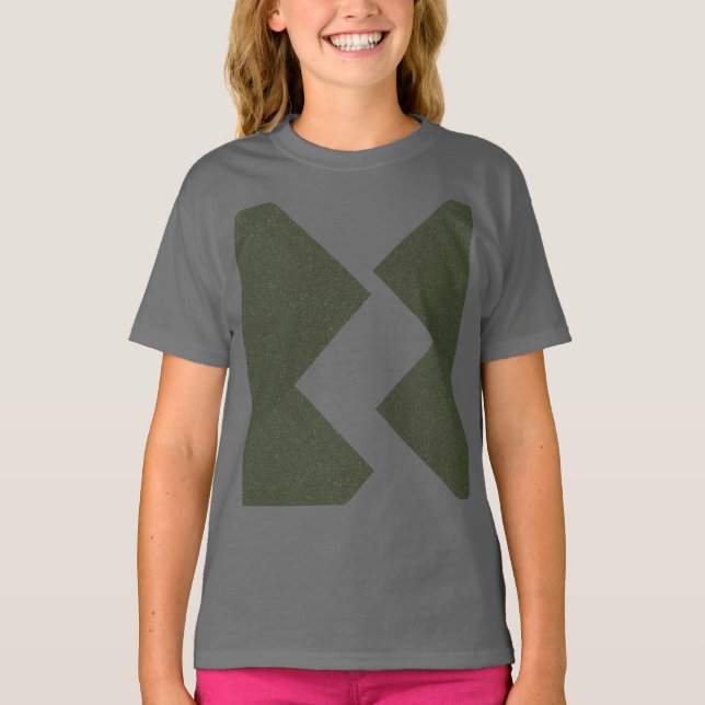 Moss Green Pattern Youth T - Shirt (Vorderseite)