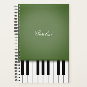Moss Green Piano Personalisierte Musik Planer