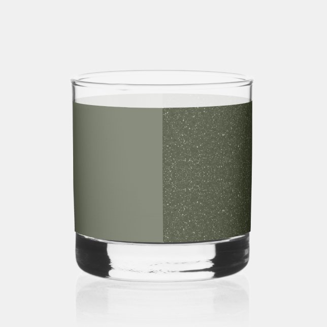 Moss Green Right Split Shot Glass - Anpassbar Whiskyglas (Links)