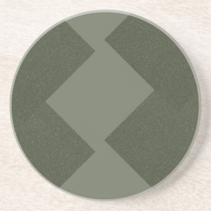 Moss Green Round Sandstone Untersetzer