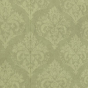 Moss Green Shabby Chic Damask Antikes Vintag Tapete