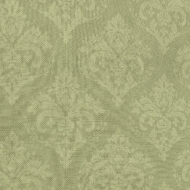 Moss Green Shabby Chic Damask Antikes Vintag Tapete (Naht)