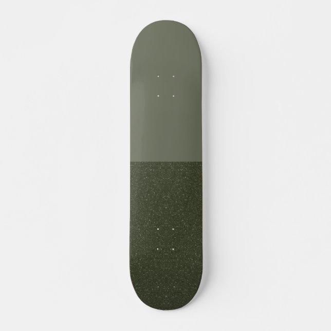 Moss Green Skateboard mit zwei Finish - Anpassbar (Vorne)