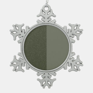 Moss Green Snowflake Ornament - individuell anpass
