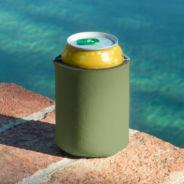 Moss Green Solid Color Dosenkühler (In Situ Pool)