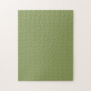 Moss Green Solid Color Puzzle