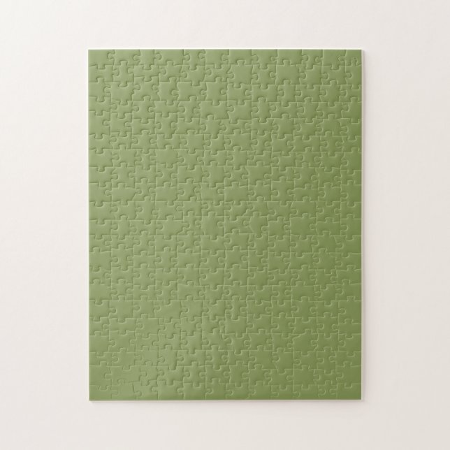 Moss Green Solid Color Puzzle (Vertikal)