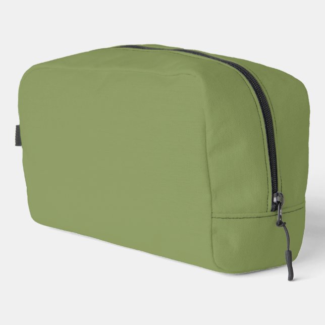 Moss Green Solid Color Waschbeutel (Rechte Ecke)