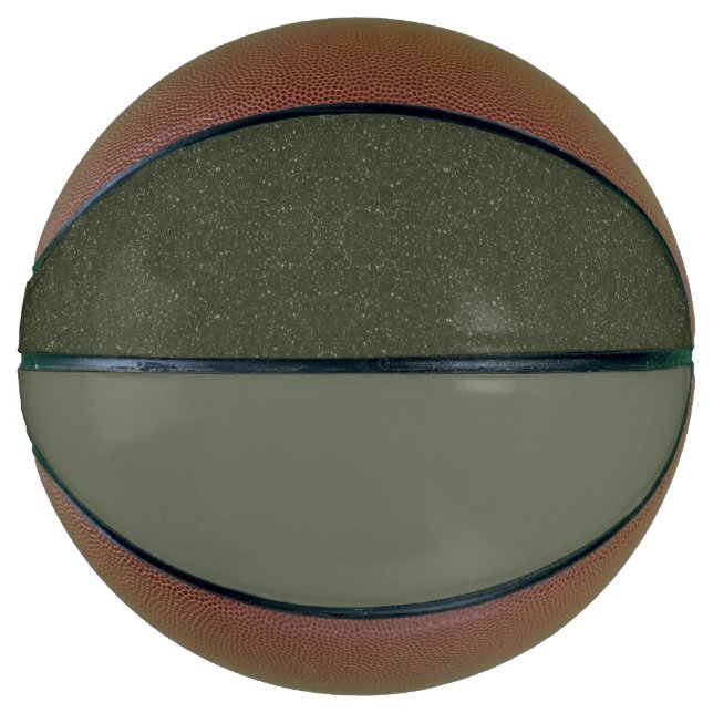 Moss Green Split Basketball - Anpassbar (Vorderseite)