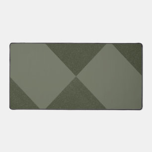 Moss Green Split Diamond Desk Mat - individuell an Schreibtischunterlage