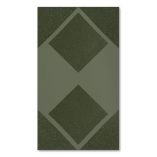 Moss Green Split Diamond - Visitenkarten-Magnet Magnetische Visitenkarte