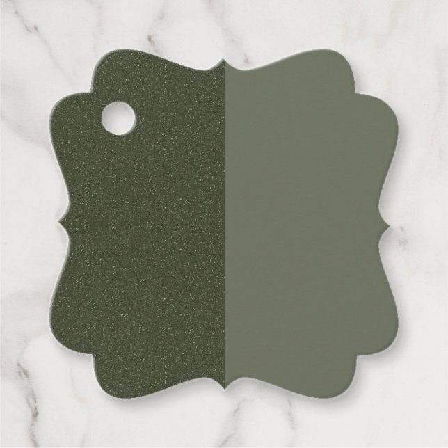 Moss Green Split Gefälligesags - Anpassbar Geschenkanhänger (Vorderseite)