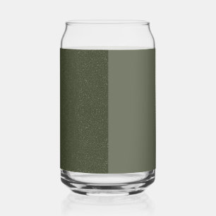 Moss Green Split Glass Dose - Glitzer & Matte Dosenglas
