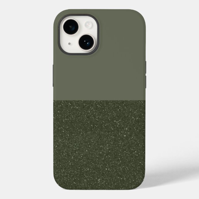Moss Green Split iPhone 14 Fall anpassen Case-Mate iPhone Hülle (Rückseite)