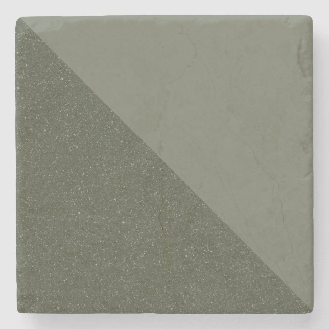Moss Green Split Stone Untersetzer (Vorderseite)