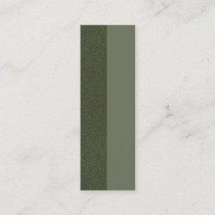 Moss Green Split Texture Business Card - Anpassen Telefonnummerkarte