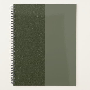 Moss Green Split Texture Custom Weekly Planer