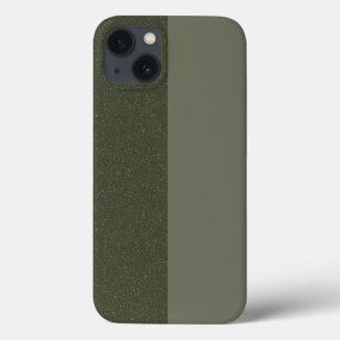 Moss Green Split Texture iPhone 13 Fall - Custom Case-Mate iPhone Hülle