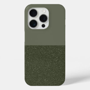 Moss Green Split Texture iPhone 15 Pro Fall Custom Case-Mate iPhone Hülle