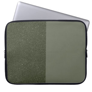 Moss Green Split Texture Laptop Sleeve - Anpassen