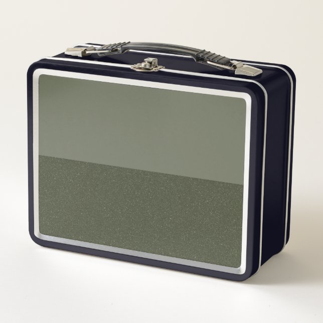 Moss Green Split Texture Metal Box - Anpassbar Metall Brotdose (Vorderseite)