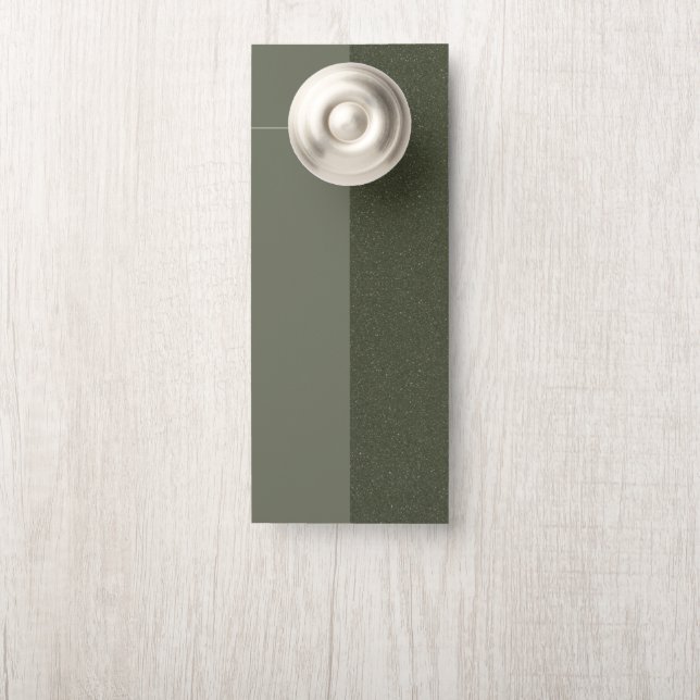 Moss Green Split Textured Door Hanger - Anpassen Türanhänger (Auf Knauf)