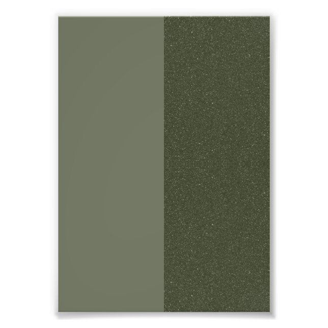 Moss Green Split-Tone Foto Print - Anpassbar (Vorne)