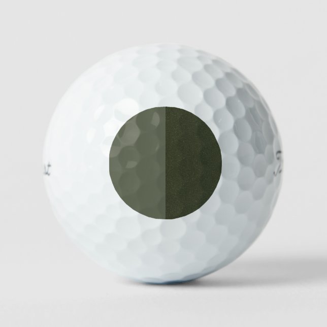 Moss Green Textured Golf Ball Design - Anpassen (Vorderseite)