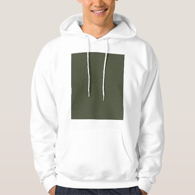 Moss Green Textured Hoodie Design - Anpassbar (Vorderseite)