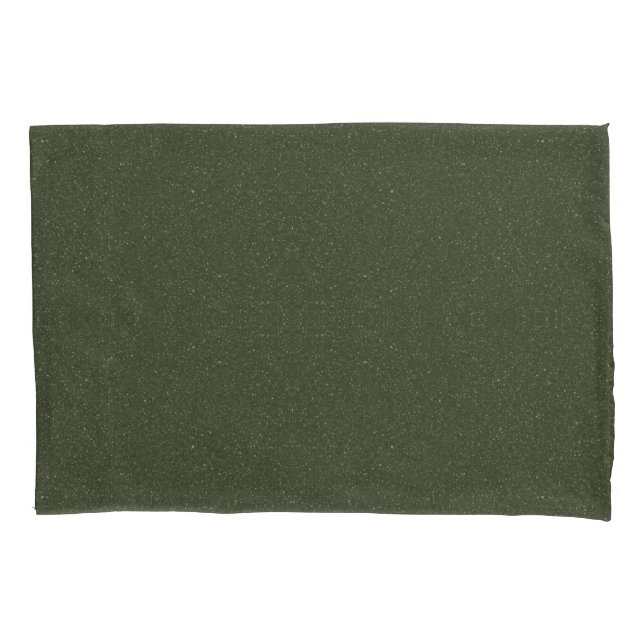 Moss Green Textured Pillowcase - Anpassbar Kissenbezug (Vorderseite)