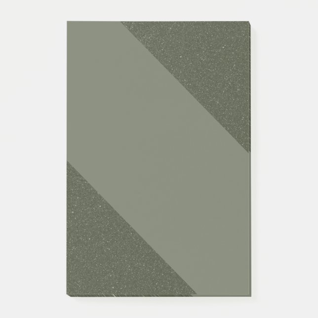 Moss Green Textured Post It Notes Post-it Klebezettel (Vorderseite)