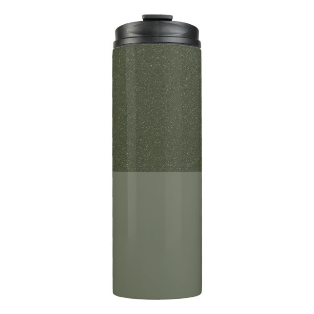 Moss Green Textured Split Tumbler - Anpassbar Thermosbecher (Vorderseite)